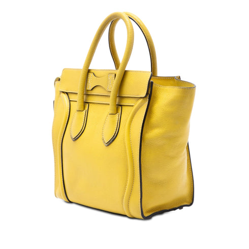 Luggage Bag Grainy Leather Micro