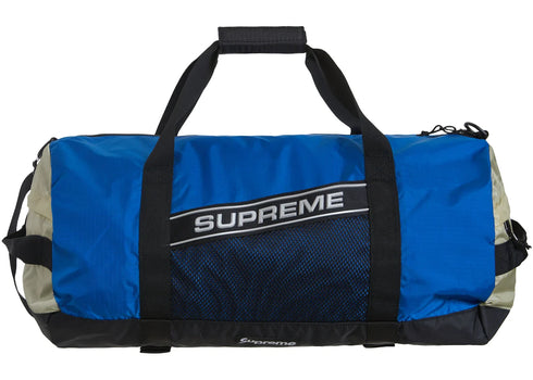 Supreme Logo Duffle Bag Blue