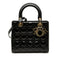 Lady Dior Bag Cannage Quilt Patent Medium