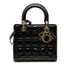 Lady Dior Bag Cannage Quilt Patent Medium