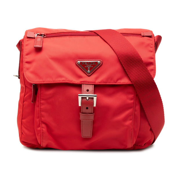 Buckle Messenger Bag Tessuto Small