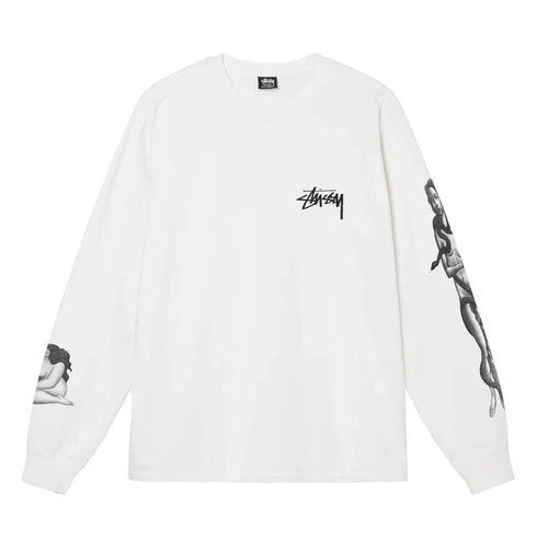 VENUS PIGMENT DYED LS TEE WHITE
