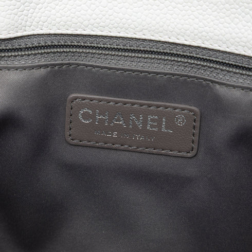 Grand Shopping Tote Quilted Caviar