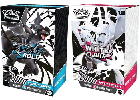 2025 Pokémon Scarlet & Violet Black Bolt & White Flare Booster Bundle