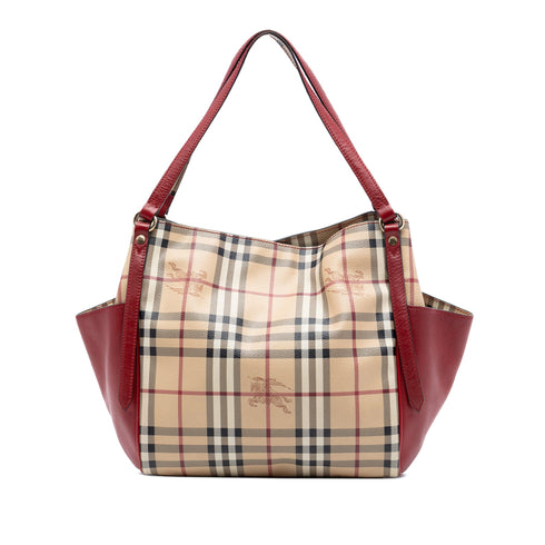 Canterbury Panels Tote Haymarket Coated Canvas and Leather Small