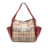 Canterbury Panels Tote Haymarket Coated Canvas and Leather Small