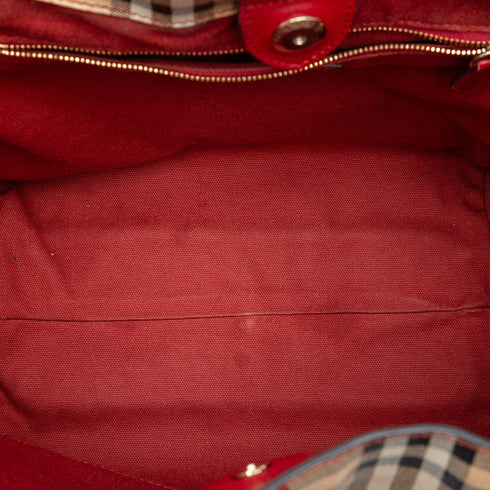 Canterbury Panels Tote Haymarket Coated Canvas and Leather Small