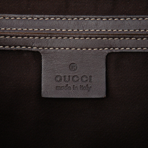 Double Buckle Messenger Bag GG Coated Canvas Large
