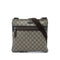 Front Zip Flat Messenger Bag GG Coated Canvas Medium