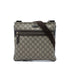 Front Zip Flat Messenger Bag GG Coated Canvas Medium