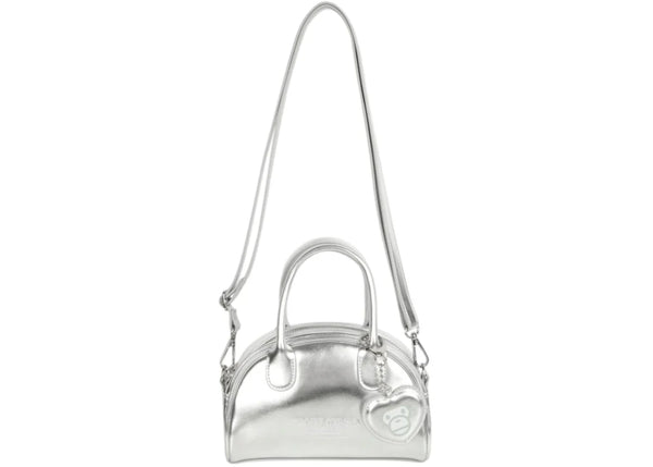 BAPE Baby Milo Small Crossbody Bag Silver