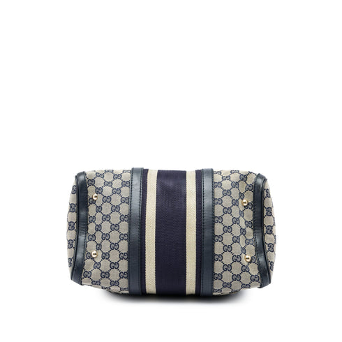 Vintage Web Boston Bag GG Canvas Medium