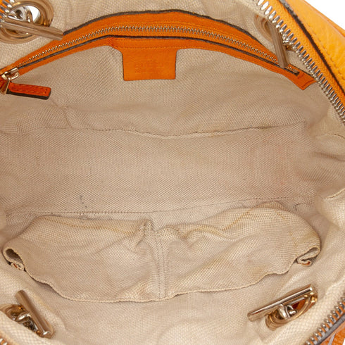 Soho Chain Zip Shoulder Bag Leather Small