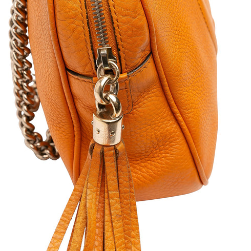 Soho Chain Zip Shoulder Bag Leather Small