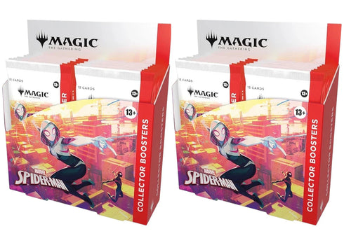 2025 Magic: The Gathering Marvel's Spider-Man Collector Booster Box 2x Lot