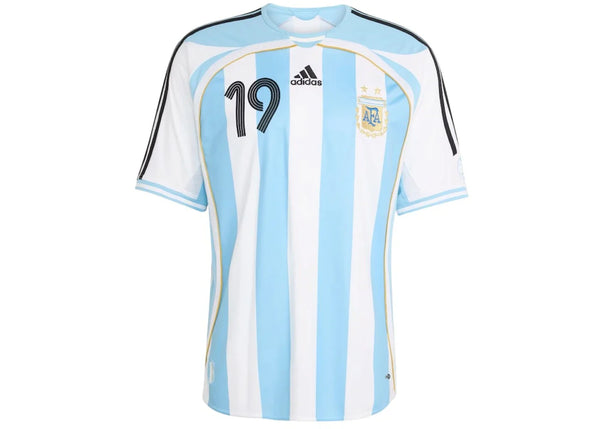 adidas Argentina Home 2006 Messi Jersey White/Clear Blue