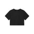 W018. AeroSilver® Cropped Tee - Black