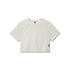 W018. AeroSilver® Cropped Tee - Ivory Cream