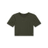 W019. LYCRA® Cropped Tee - Olive