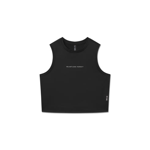 W020. AeroSilver® Tank Top - Black "RP"