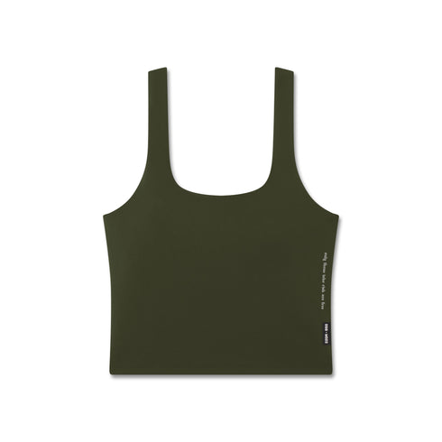 W022. LYCRA® 2-in-1 Tank Top - Olive