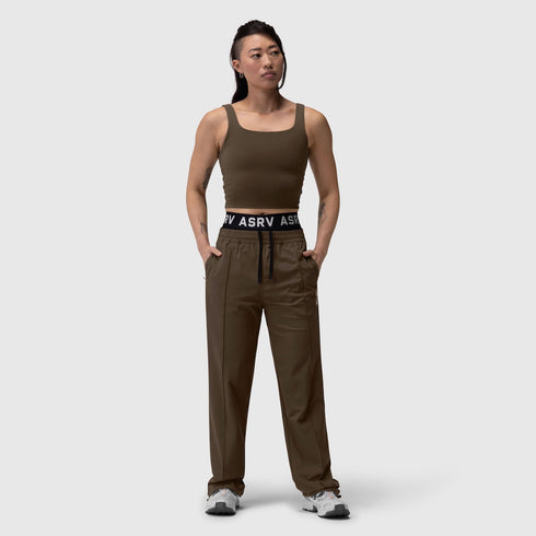 W022. LYCRA® 2-in-1 Tank Top - Dark Earth