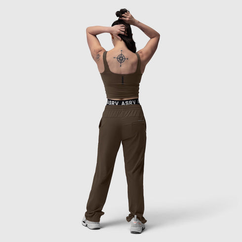 W022. LYCRA® 2-in-1 Tank Top - Dark Earth