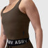 W022. LYCRA® 2-in-1 Tank Top - Dark Earth