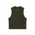 W023. LYCRA® Ribbed Mockneck Tank - Olive