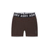 W027. LYCRA® Ribbed Short - Dark Earth