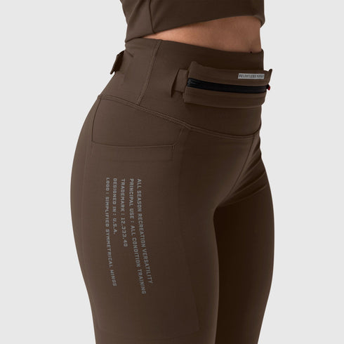 W030. LYCRA® 3-in-1 Legging - Dark Earth