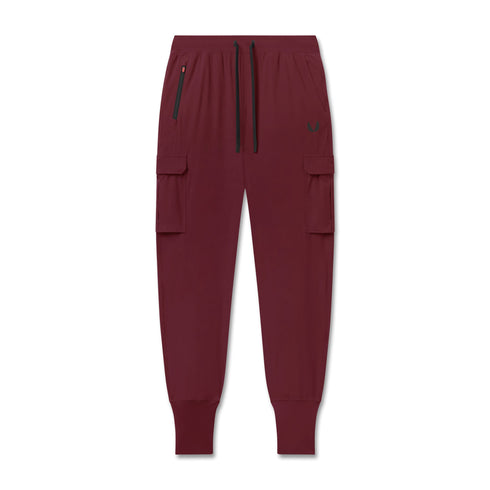 W032. Tetra-Lite® Cargo High Rib Jogger - Crimson