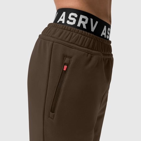 W034. Sorona® Terry Straight Leg Sweats - Dark Earth