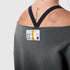W049. Raw Hem Oversized Crewneck - Black Sun Fade