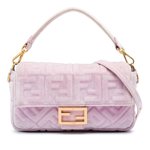 Baguette NM Bag Zucca Embossed Leather Medium