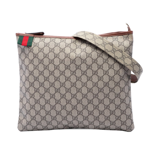 Web Loop Flat Messenger GG Coated Canvas Large