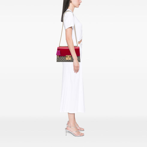 Padlock Shoulder Bag GG Coated Canvas and Leather Medium