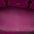 Birkin Handbag Purple Clemence with Palladium Hardware 35