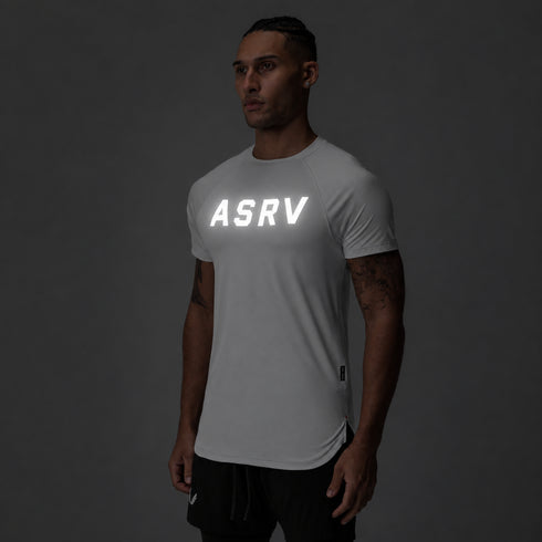 0660. AeroSilver® Established Tee - White "Reflective ASRV"