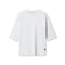 1086. Supima® 3/4-Sleeve Oversized Tee - White