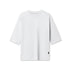 1086. Supima® 3/4-Sleeve Oversized Tee - White