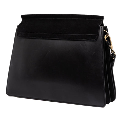 Faye Shoulder Bag Leather and Suede Medium
