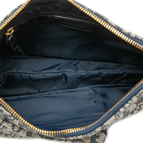 Vintage Double Saddle Bag Diorissimo Canvas