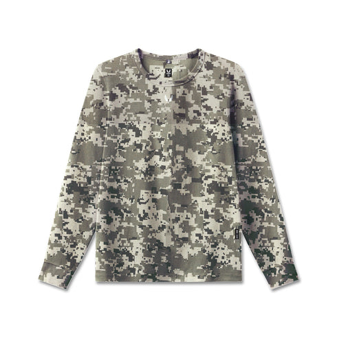 1112. Tech-Waffle™ Longsleeve - Digital Camo