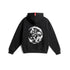 0874. Tech-Terry™ Zip Hoodie - Black "Warrior"