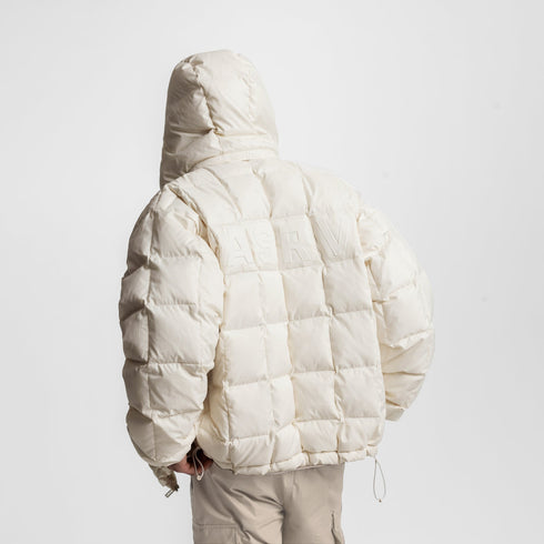 0551. Weather-Ready Down Puffer Jacket - Ivory Cream