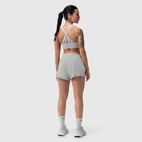 W026. Aerotex™ Side Split Run Short - Slate Grey