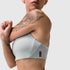 W039. LYCRA® Hybrid Sports Bra - Slate Grey