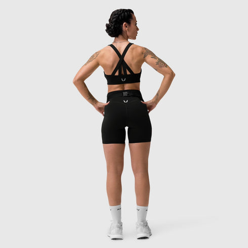 W029. LYCRA® 3-in-1 Biker Short - Black