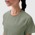 W018. AeroSilver® Cropped Tee - Sage